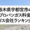 栃木県のプロパンガス料金とガス会社ランキング